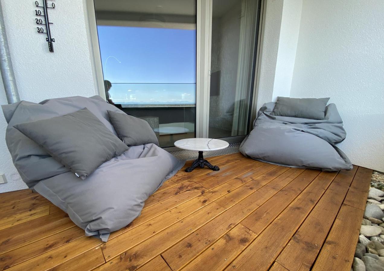 Alpen-Panorama Suite - Einzigartige Privatsuite Hoch Ueber Muenchen, 12Tes Og, Alpenblick, Loggia, Whirlpool, 15 Minuten Zum Zentrum, Ruhe Und Erholung In Der Stadt Muenchen Fuer Privat Und Geschaeftlich Reisende Bagian luar foto